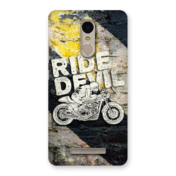 Ride Devil Back Case for Xiaomi Redmi Note 3