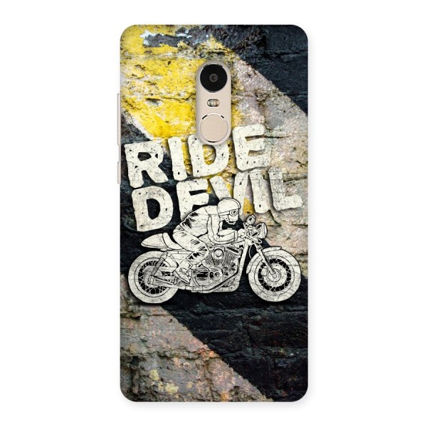 Ride Devil Back Case for Xiaomi Redmi Note 4