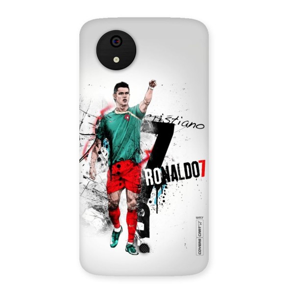 Ronaldo In Portugal Jersey Back Case for Micromax Canvas A1