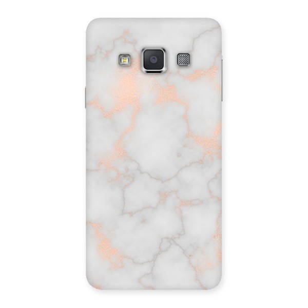 RoseGold Marble Back Case for Galaxy A3