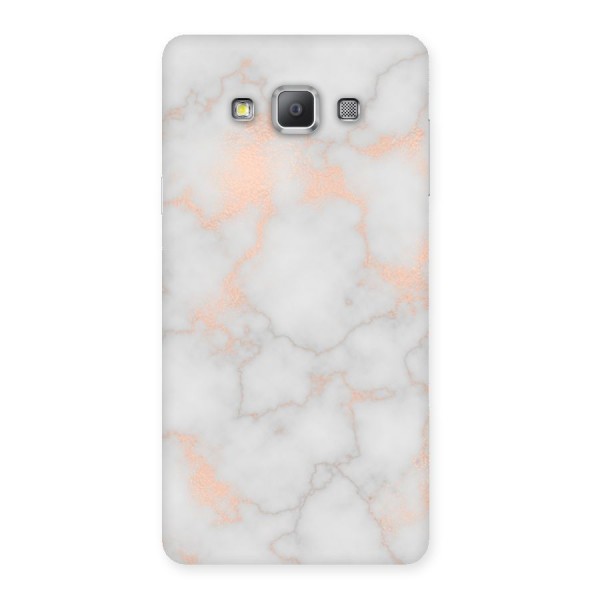 RoseGold Marble Back Case for Galaxy A7