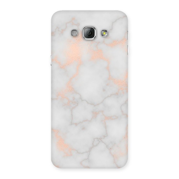 RoseGold Marble Back Case for Galaxy A8