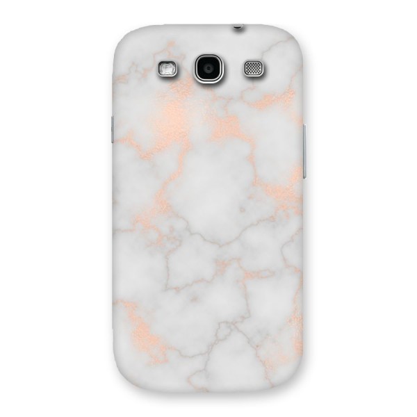 RoseGold Marble Back Case for Galaxy S3