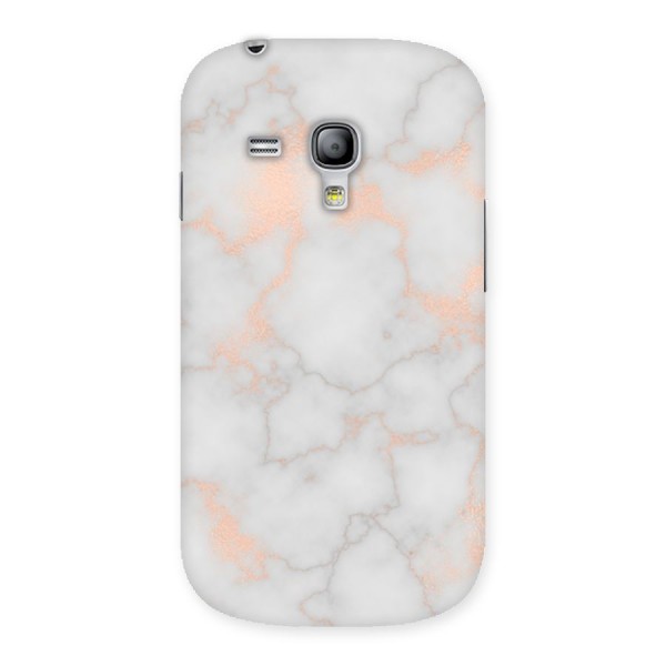 RoseGold Marble Back Case for Galaxy S3 Mini
