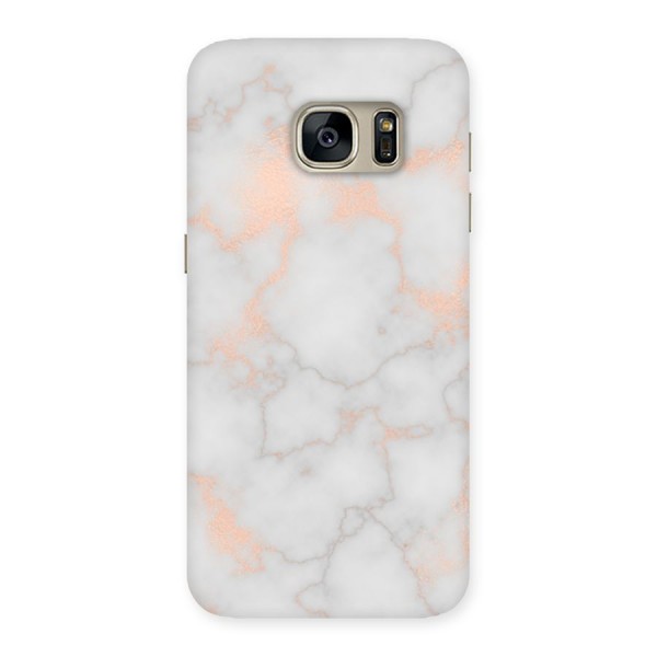 RoseGold Marble Back Case for Galaxy S7