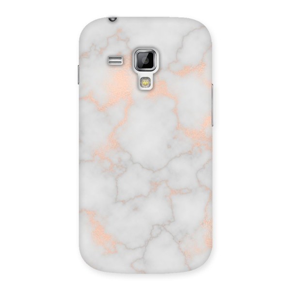 RoseGold Marble Back Case for Galaxy S Duos