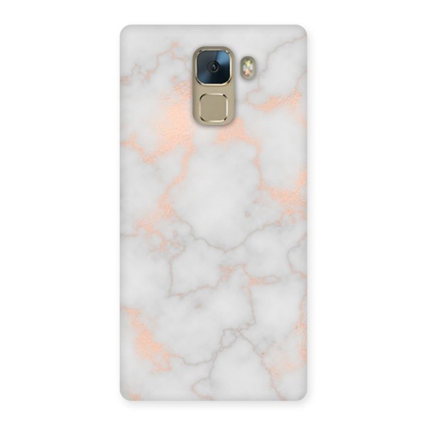 RoseGold Marble Back Case for Huawei Honor 7