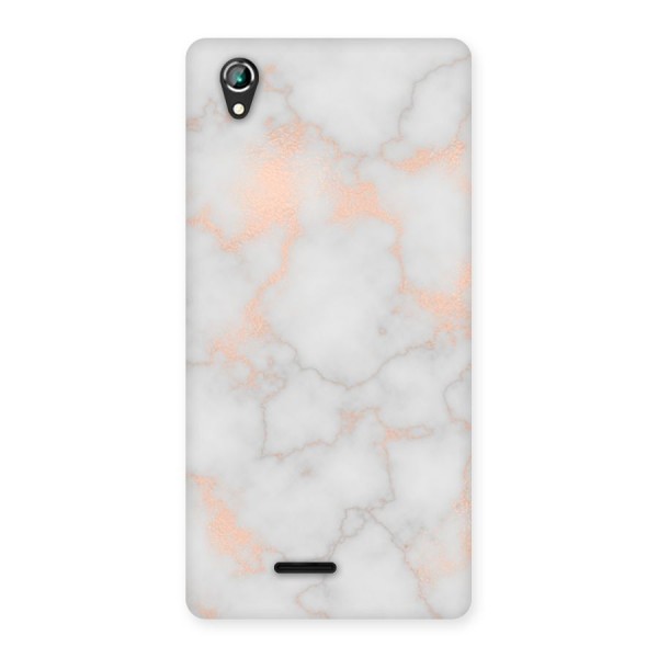 RoseGold Marble Back Case for Lava Iris 800