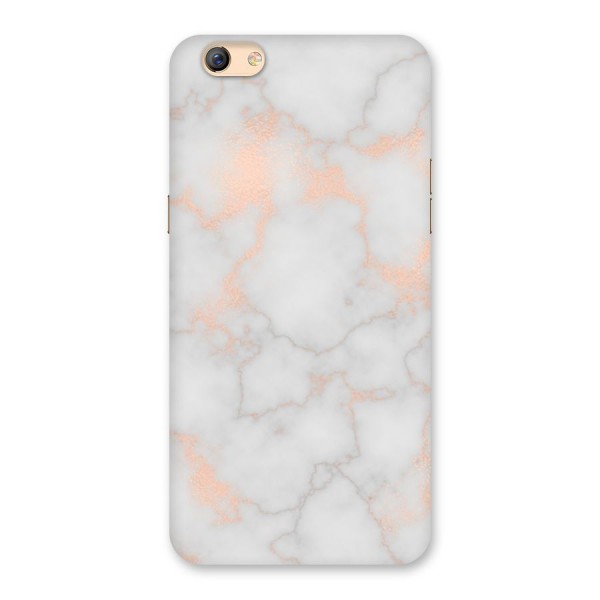 RoseGold Marble Back Case for Oppo F3 Plus