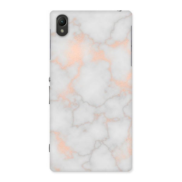 RoseGold Marble Back Case for Sony Xperia Z1