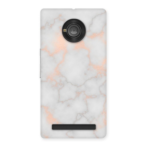 RoseGold Marble Back Case for Yu Yunique