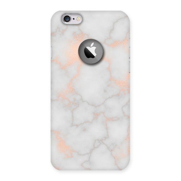 RoseGold Marble Back Case for iPhone 6 Logo Cut