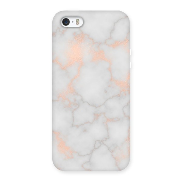 RoseGold Marble Back Case for iPhone SE