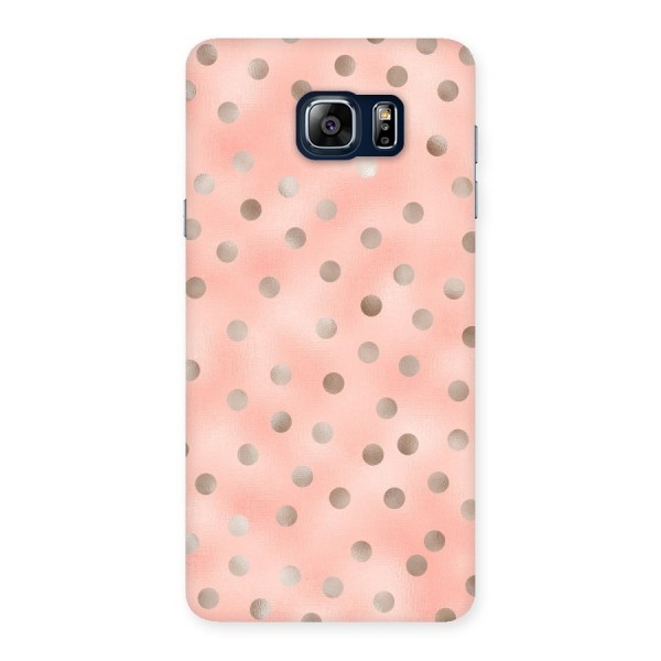 RoseGold Polka Dots Back Case for Galaxy Note 5