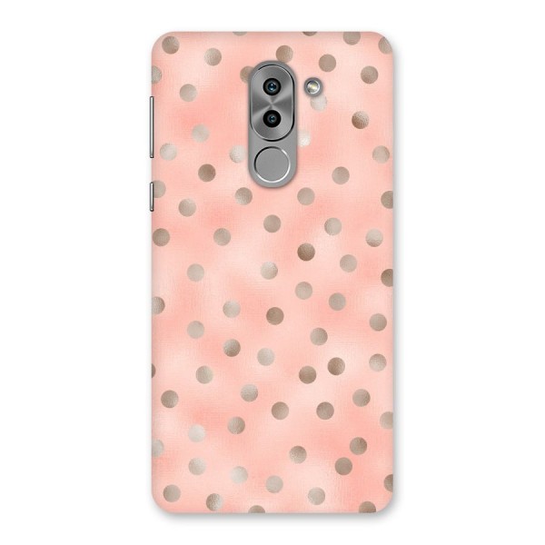 RoseGold Polka Dots Back Case for Honor 6X