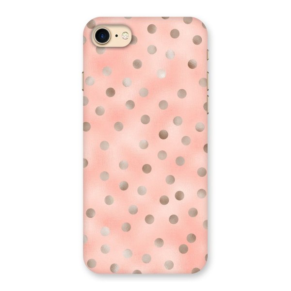 RoseGold Polka Dots Back Case for iPhone 7