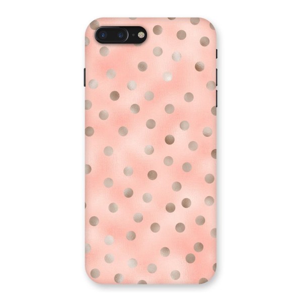RoseGold Polka Dots Back Case for iPhone 7 Plus