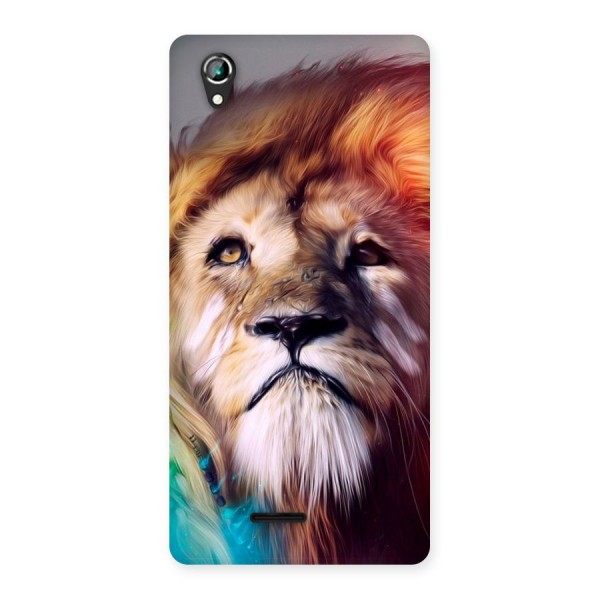 Royal Lion Back Case for Lava Iris 800