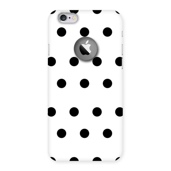 Royal Polka Dots Back Case for iPhone 6 Logo Cut