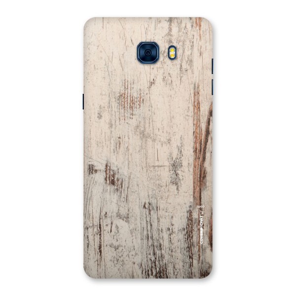 Rugged Wooden Texture Back Case for Galaxy C7 Pro