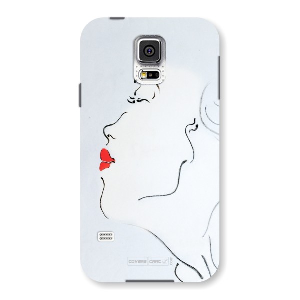 Girl in Red Lipstick Back Case for Samsung Galaxy S5