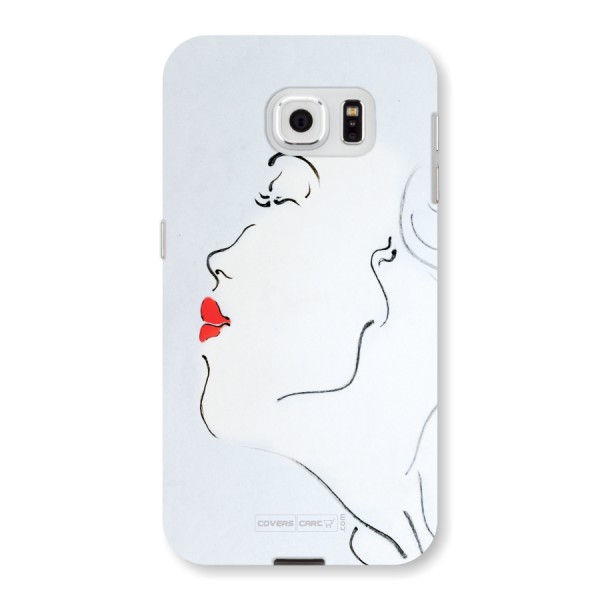 Girl in Red Lipstick Back Case for Samsung Galaxy S6
