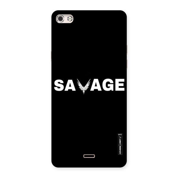 Savage Back Case for Micromax Canvas Silver 5