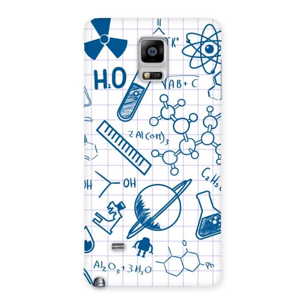 Science Notebook Back Case for Galaxy Note 4