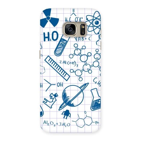 Science Notebook Back Case for Galaxy S7