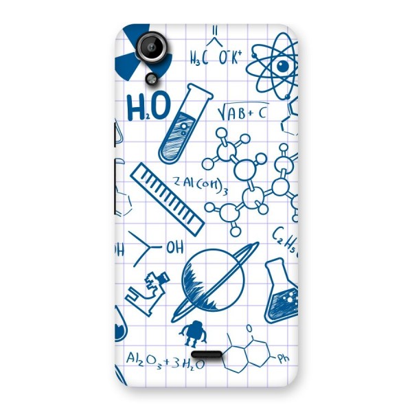 Science Notebook Back Case for Micromax Canvas Selfie Lens Q345
