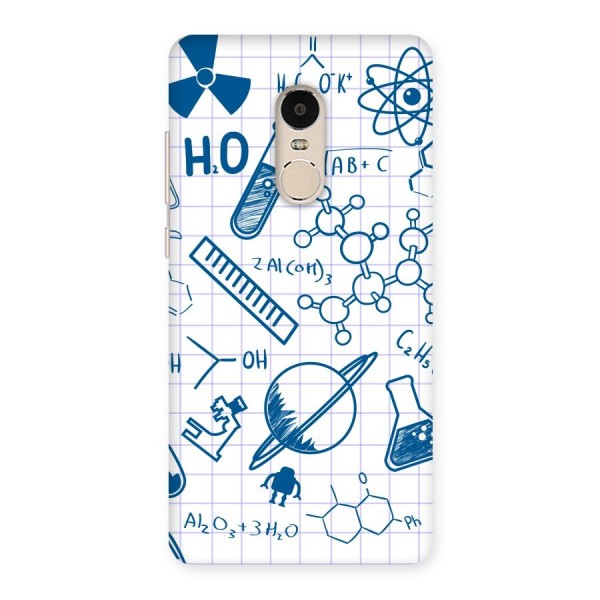 Science Notebook Back Case for Xiaomi Redmi Note 4