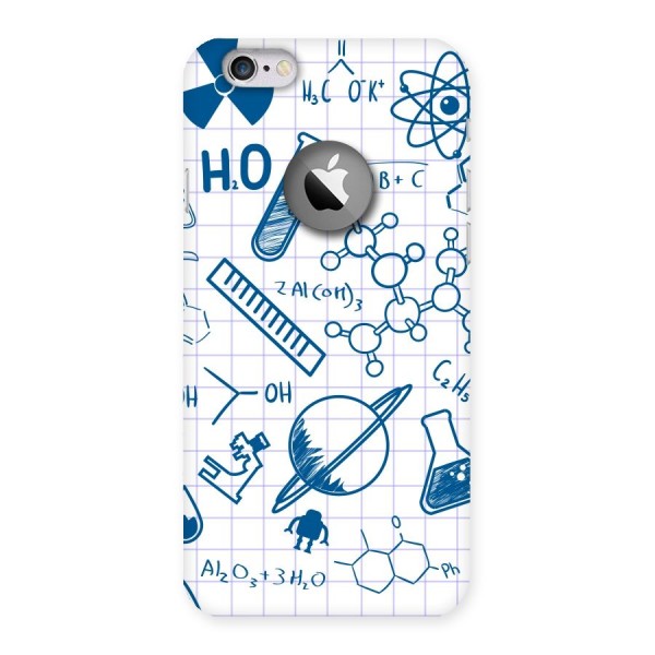 Science Notebook Back Case for iPhone 6 Logo Cut