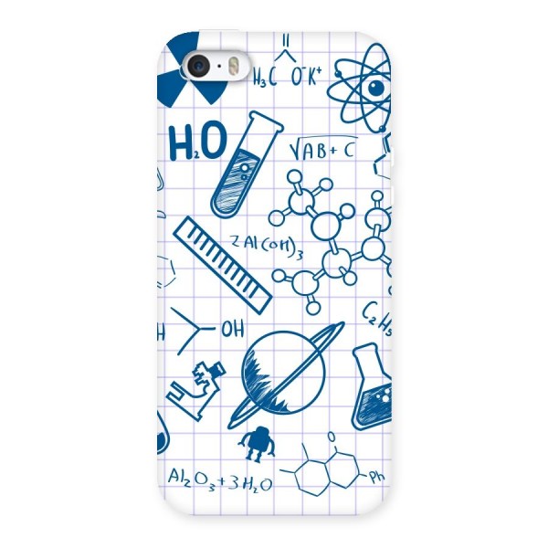 Science Notebook Back Case for iPhone SE