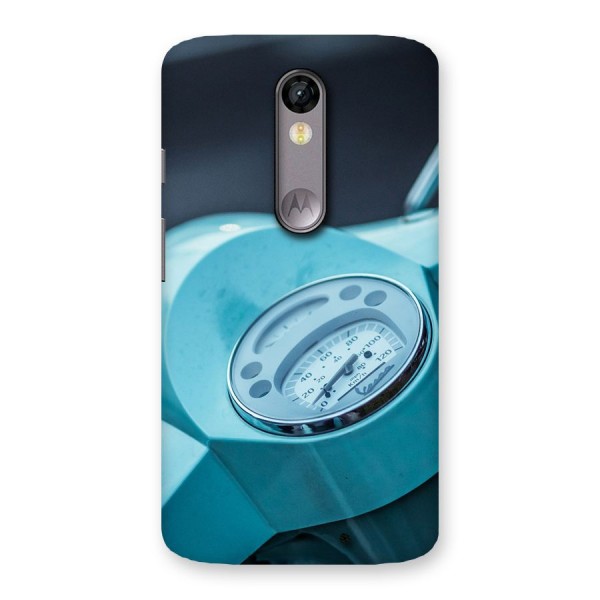 Scooter Meter Back Case for Moto X Force