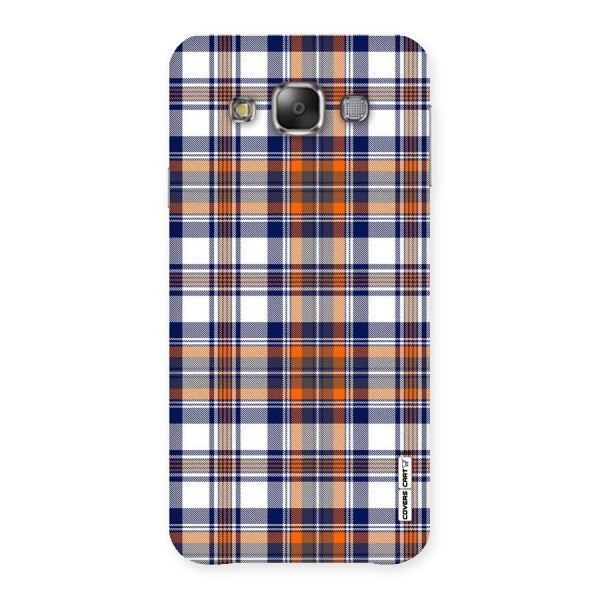 Shades Of Check Back Case for Galaxy E7
