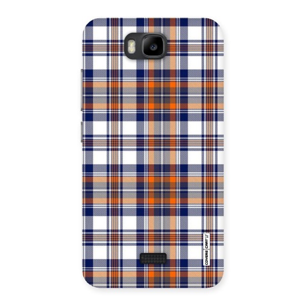 Shades Of Check Back Case for Honor Bee