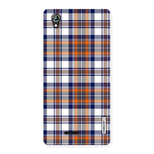 Shades Of Check Back Case for Lava Iris 800