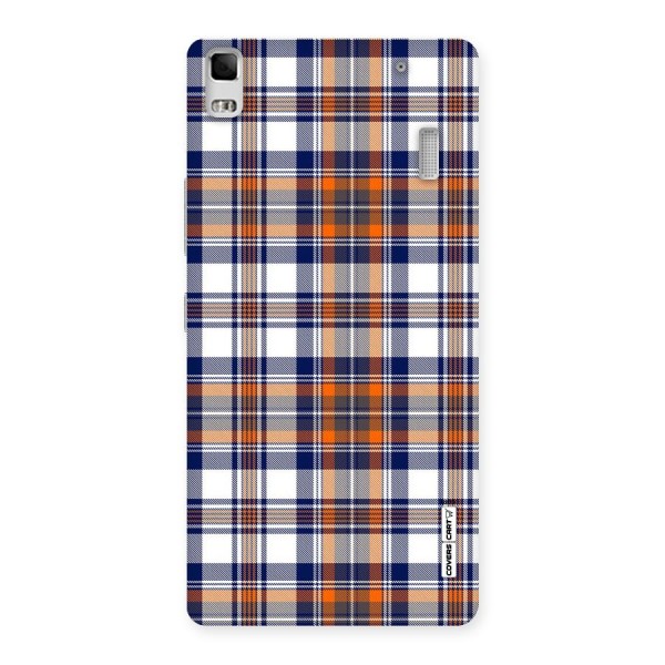 Shades Of Check Back Case for Lenovo K3 Note