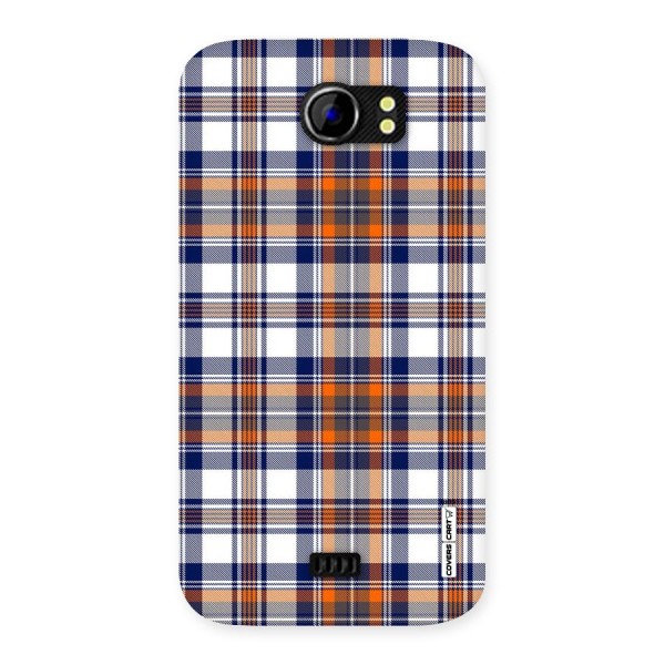 Shades Of Check Back Case for Micromax Canvas 2 A110