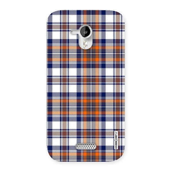 Shades Of Check Back Case for Micromax Canvas HD A116