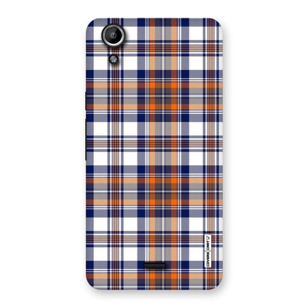 Shades Of Check Back Case for Micromax Canvas Selfie Lens Q345