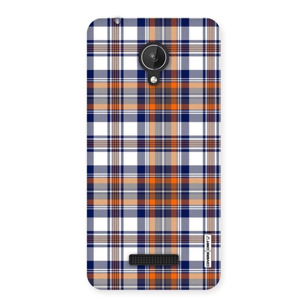 Shades Of Check Back Case for Micromax Canvas Spark Q380
