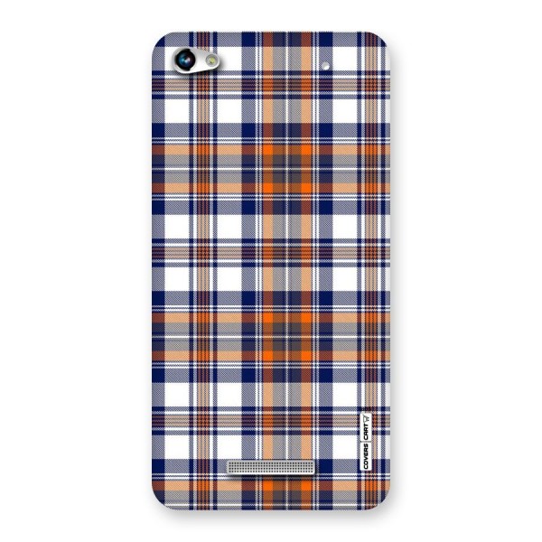 Shades Of Check Back Case for Micromax Hue 2
