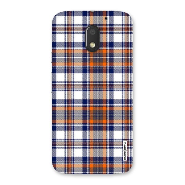 Shades Of Check Back Case for Moto E3 Power