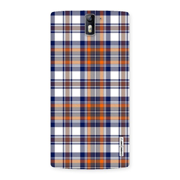 Shades Of Check Back Case for One Plus One