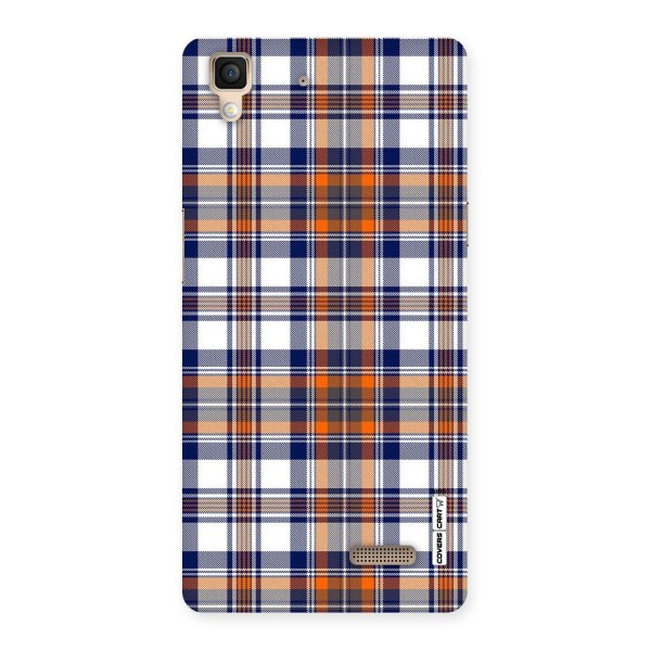 Shades Of Check Back Case for Oppo R7