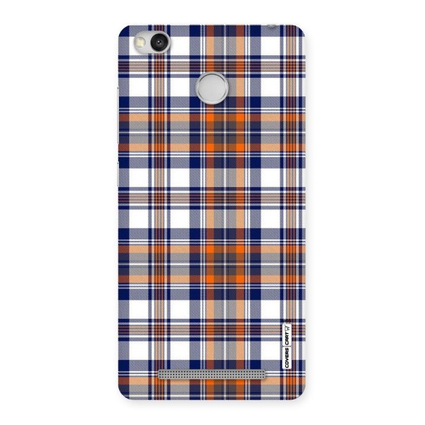 Shades Of Check Back Case for Redmi 3S Prime