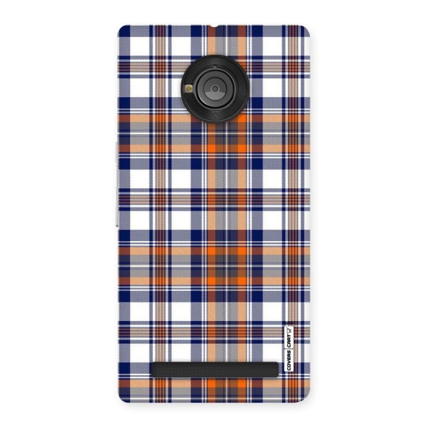 Shades Of Check Back Case for Yu Yuphoria