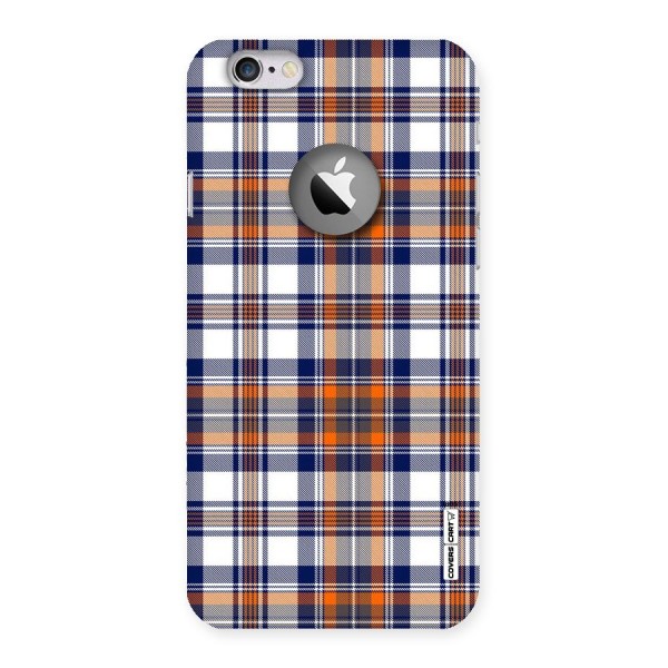 Shades Of Check Back Case for iPhone 6 Logo Cut