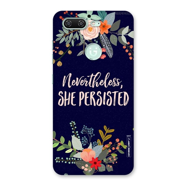 She Persisted Back Case for Gionee S10